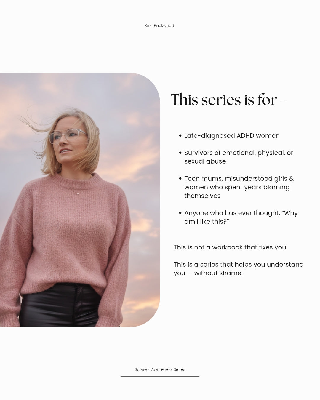 Looking back with ADHD eyes -
A Survivor Awareness Series